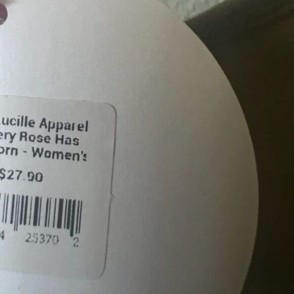 Wild Lucille "Every Rose Has Its Thorn" Women's Racerback Tank Top rock green - Picture 5 of 5